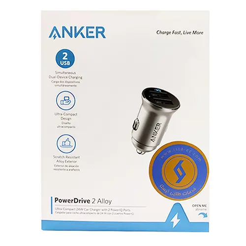 به شارژر فندکی انکر مدل A2727 Powerdrive2 Alloy-3652