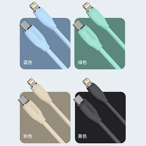 کابل لایتنینگ باسئوس سری Baseus Jelly Liquid Silica Gel-0040