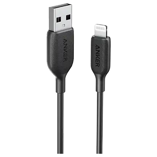 کابل تبدیل USB به لایتنینگ انکر مدل Anker PowerLine A8812 طول 0.90 متر مشکی