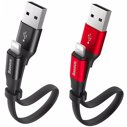 کابل تبدیل USB به microUSB و لایتنینگ باسئوس مدل CALMBJ-B01