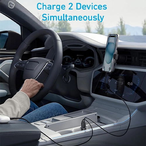 شارژر فندکی انکر Anker Car charger 30W 2 ports مدل A2741