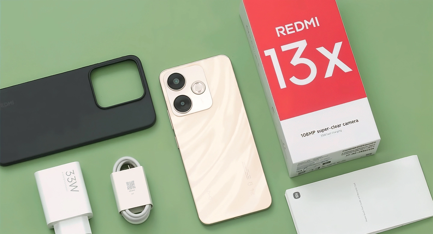 محتوای بسته‌بندی گوشی Redmi 13X