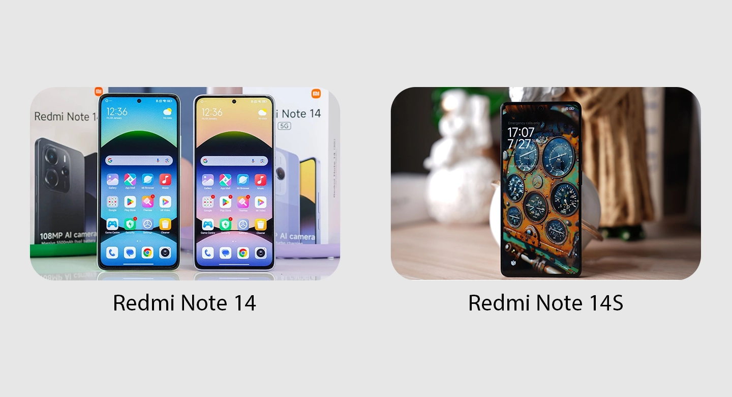 نرم‌افزار و رابط کاربری: ردمی نوت ۱۴s در مقابل ردمی نوت ۱۴