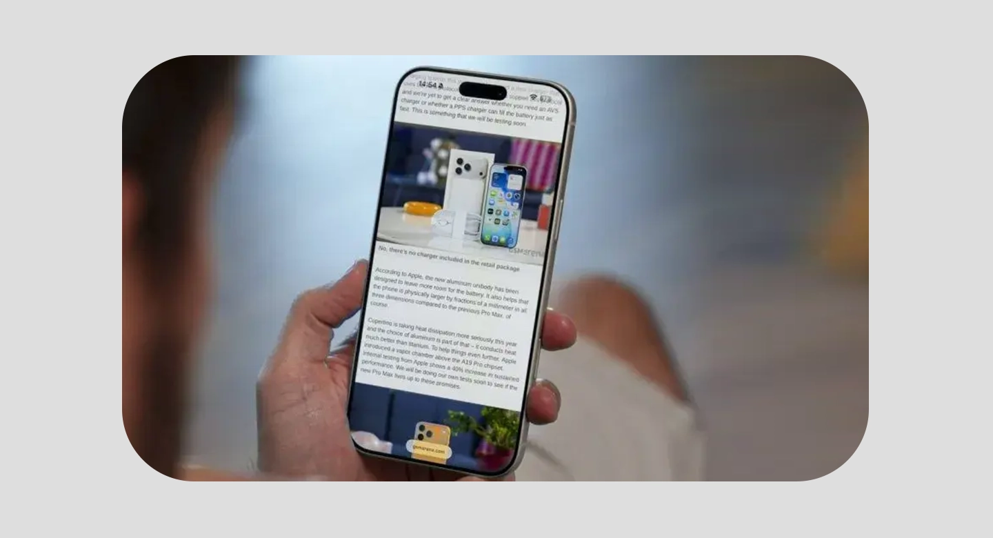 آیفون ۱۷ پرو مکس؛ نمایشگر خیره‌کننده، باتری پایدار و صدای شفاف