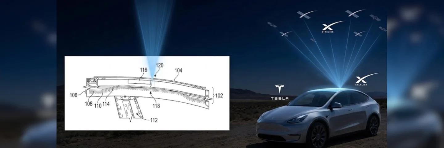 تسلا و اینترنت ماهوارهای؛ سقف خودروها در نقش آنتن استارلینک!