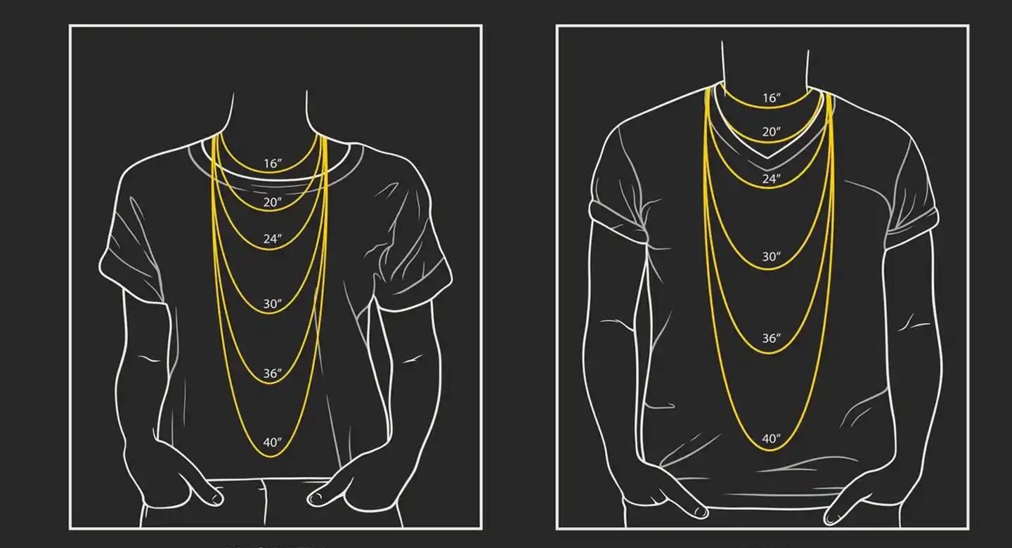 راهنمای جامع سایز گردنبند زنانه و مردانه؛ اندازه‌گیری دقیق برای انتخاب بهترین طول